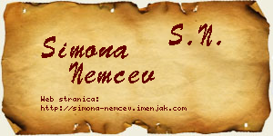 Simona Nemčev vizit kartica